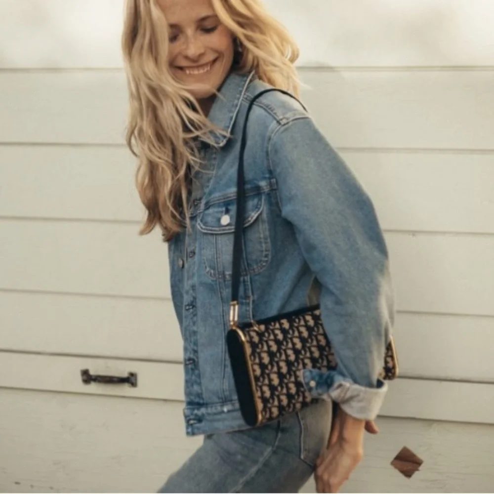 CQY Denim Harper Jacket. Luxury denim, Size Small - Picture 1 of 13